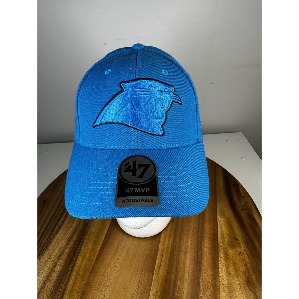 Official Carolina Panthers '47 NFL Double Time MVP Adjustable Hat